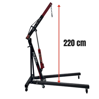 DHT D12030001 1 Ton Katlanır Hidrolik Vinç - Motor Kaldırma Caraskalı