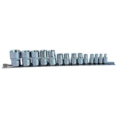 FORCE 1/2 - 1/4 - 3/8 E Yıldız Lokma Seti 14 Parça