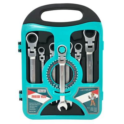 FREED Mafsallı Cırcır Kombine Anahtar Takımı 7 Parça