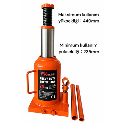 FRIKO 20 Ton Havalı Hidrolik Şişe Kriko