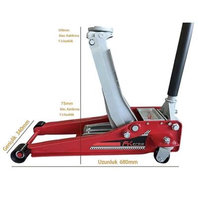 FRIKO 3 Ton Alçak Kafa Çift Piston Kriko