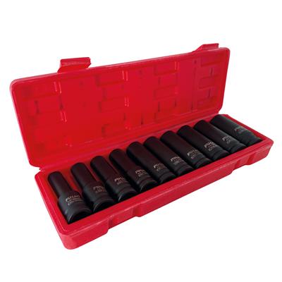 FUHAO 1/2 Altı Köşe Havalı Derin Lokma Takımı 10 Parça