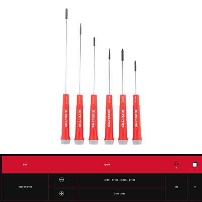 IZELTAS Elektronikçi Tip Klemens Tornavida Takımı 6 Parça