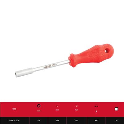 IZELTAS 1/4 Manyetik Bits Tutucu Tornavida Uzun 6.3 x 120 mm