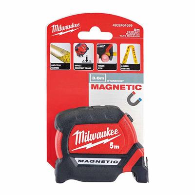 MILWAUKEE Şerit Metre Manyetik Metre 27 mm 5 Metre