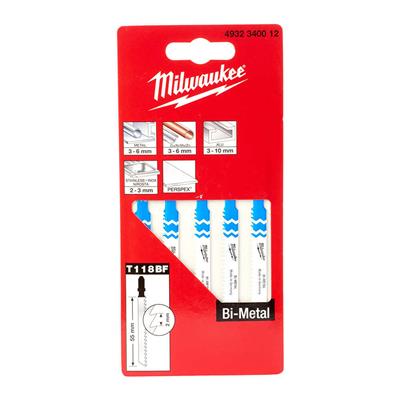 MILWAUKEE T118BF Dekupaj Bıçağı Bi-Metal 55 mm 5 Adet
