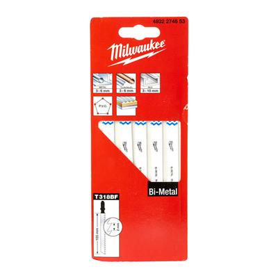 MILWAUKEE T318BF Dekupaj Bıçağı Bi-Metal 105 mm 5 Adet