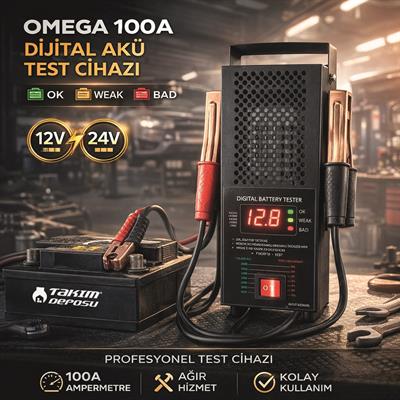 OMEGA 12 Volt Dijital Akü Test Cihazı