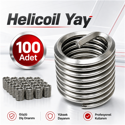 OMEGA Helicoil Yay M8 x 1.25 - 2D 100 Adet
