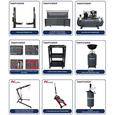 Premium Motor Mekanik Oto Servis Kurulum Paketi