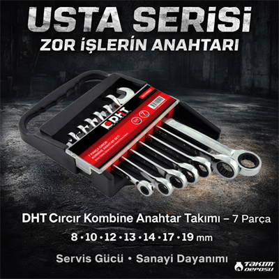 PRODHT Cırcır Kombine Anahtar Takımı 7 Parça