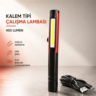 PRODHT Kalem Tipi Çalışma Lambası 450 Lümen