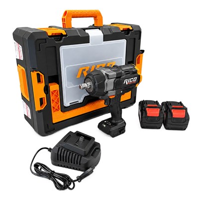 RICO 1/2 Akülü Darbeli Somun Sıkma ve Sökme Makinesi Kömürsüz 1300Nm 20V 6 Ah
