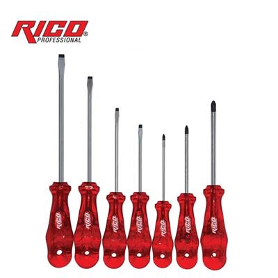 RICO Düz ve Yıldız Uçlu Tornavida Takımı Kraft Seri 7 Parça