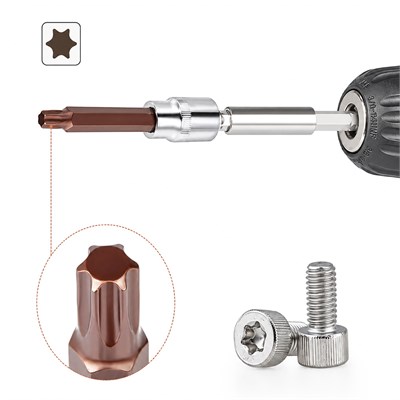 RICO T20 Torx Bits Uç Mıknatıslı Kırmızı 75 x 10 mm