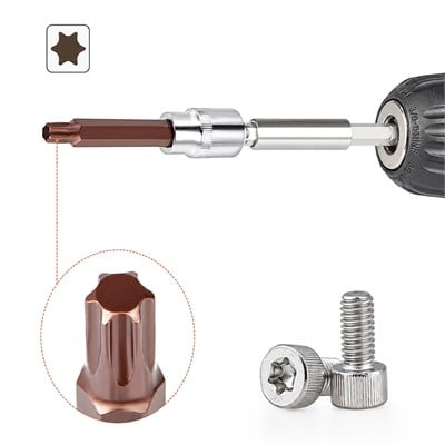 RICO T60 Torx Bits Uç Mıknatıslı Kırmızı 75 x 10 mm