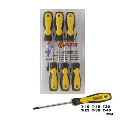 RICO Torx Uçlu Tornavida Takımı 6 Parça