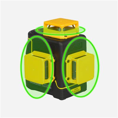 RTRMAX RTM058 Lazer Metre Profesyonel Lazer Şakül Distomat 3x360 Derece Yeşil