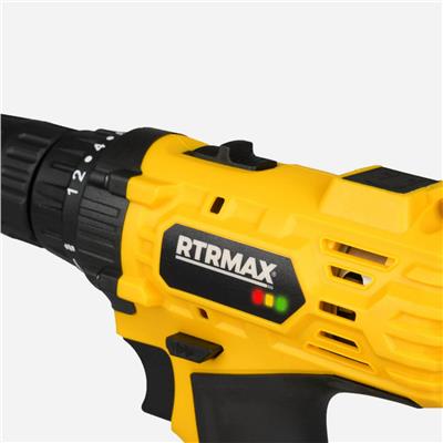 RTRMAX RTM350 Şarjlı Matkap 18V Çift Akülü 1.5 Ah