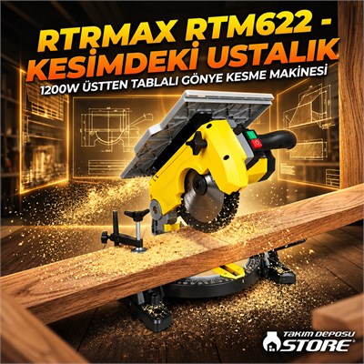RTRMAX RTM622 Üstten Tablalı Gönye Kesme Makinesi 1200W