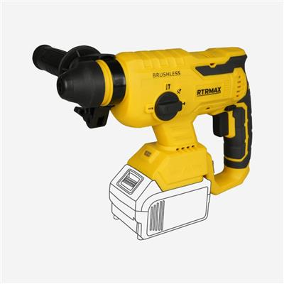 RTRMAX RTX2095B Şarjlı Elektropnömatik Kırıcı Delici Matkap Kömürsüz X-Lion - (Aküsüz)