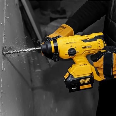 RTRMAX RTX2095B Şarjlı Elektropnömatik Kırıcı Delici Matkap Kömürsüz X-Lion - (Aküsüz)