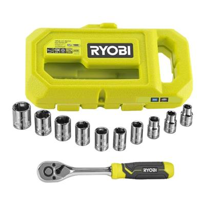 RYOBI RHRS10PC 1/4 Cırcırlı Lokma Seti 10 Parça