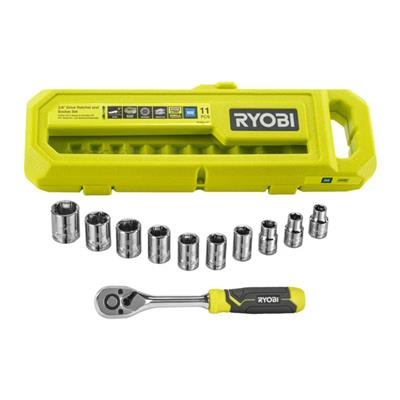 RYOBI RHRS11PC 3/8 Cırcırlı Lokma Seti 11 Parça