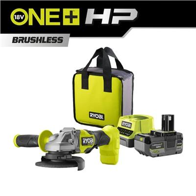 RYOBI RAG18X-1C40S Akülü Avuç Taşlama Makinesi One+ Kömürsüz 18V Li-Ion 4 Ah