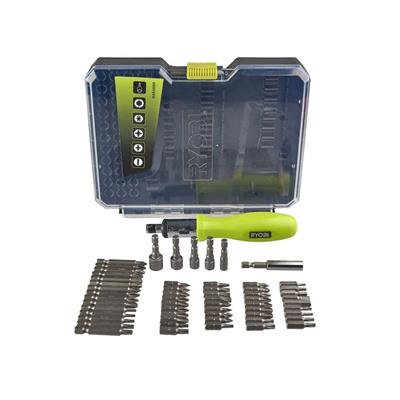 RYOBI RAK59SD Cırcırlı Tornavida ve Vidalama Uç Seti 59 Parça