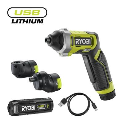 RYOBI RSD4-120TA2 Akülü Tornavida Köşe + Ofset Başlık Seti 4V