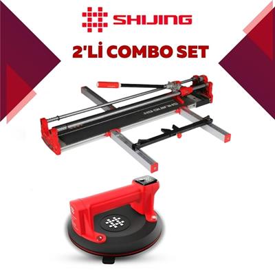 SHIJING TOOLS Manuel Kesici ve Dijital Vantuz 2li Pro Set