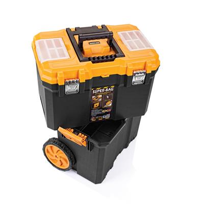 Süper Bag ASR-5070 Çift Katlı Mobil Tekerlekli Takım Çantası Geniş Hacim