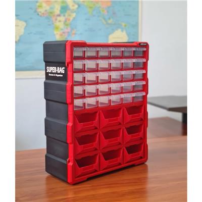 Süper Bag ASR-6010 Monoblok Avadanlıklı Çekmece Seti Organizer 39lu