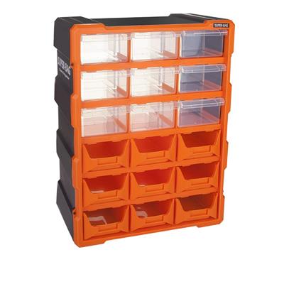 Süper Bag ASR-6011 Monoblok Avadanlıklı Çekmece Seti Organizer 18li