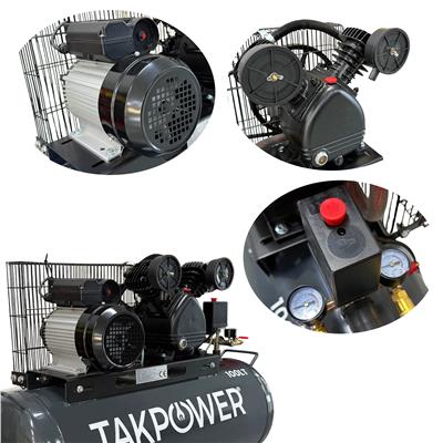 TAKPOWER 100 LT Çift Piston Hava Kompresörü 8 Bar 220V