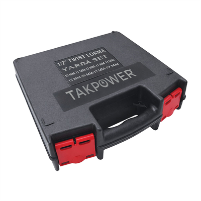 TAKPOWER 1/2 Twist Lokma Seti Hasarlı Cıvata ve Somun Sökme 9 Parça