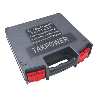 TAKPOWER 1/2 Twist Lokma Seti Hasarlı Cıvata ve Somun Sökme 14 Parça
