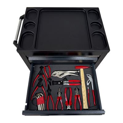 TAKPOWER 172 Parça Dolu Takım Arabası 5 Çekmeceli İzeltaş El Aletleri - Antrasit