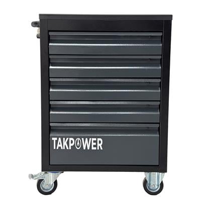 TAKPOWER 172 Parça Dolu Takım Arabası 5 Çekmeceli İzeltaş El Aletleri - Antrasit