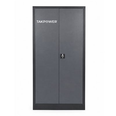 TAKPOWER 2 Kapaklı Metal Dolap - 198 lik Dosya Dolabı Antrasit Gri
