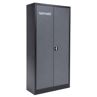 TAKPOWER 2 Kapaklı Metal Dolap - 198 lik Dosya Dolabı Antrasit Gri