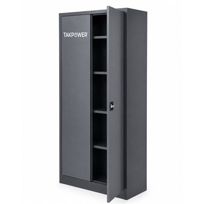 TAKPOWER 2 Kapaklı Metal Dolap - 198 lik Dosya Dolabı Antrasit Gri