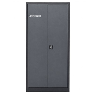 TAKPOWER 2 Kapaklı Metal Dolap - 198 lik Dosya Dolabı Antrasit Gri