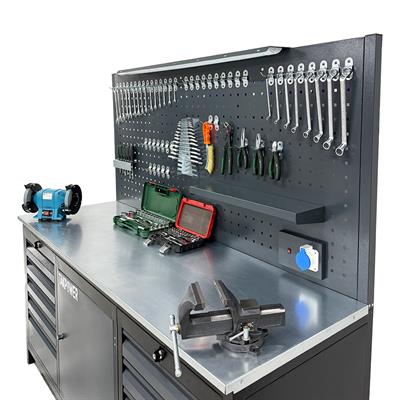 TAKPOWER 2 Metre Dolu Takım Tezgahı 10 Çekmeceli 1 Dolaplı Pro