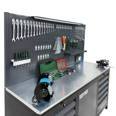 TAKPOWER 2 Metre Dolu Takım Tezgahı 10 Çekmeceli 1 Dolaplı Pro