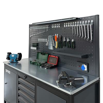 TAKPOWER 2 Metre Dolu Takım Tezgahı 5 Çekmeceli 2 Dolaplı Pro