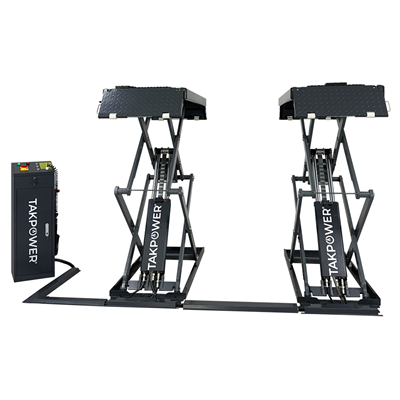 TAKPOWER 3.5 Ton Makaslı Hidrolik Araç Kaldırma Lifti 2 Metre