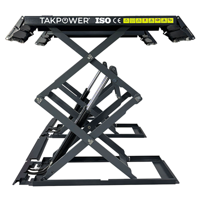TAKPOWER 3.5 Ton Makaslı Hidrolik Araç Kaldırma Lifti 2 Metre