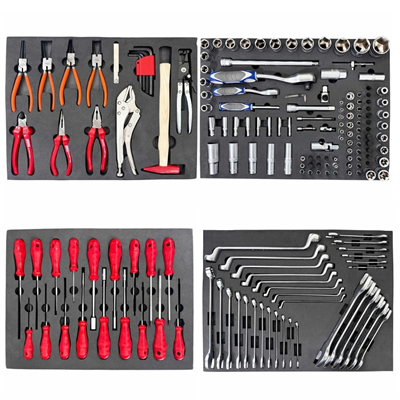 TAKPOWER 4 Eva Süngerli Dolu Takım Arabası İçeriği 190 Parça